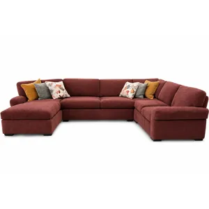 Fletcher 3 PC Sectional with Chaise - Plum