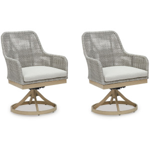 Seton Creek Outdoor Swivel Dining Chair (Set of 2)