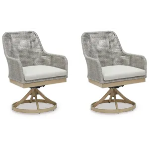 Seton Creek Outdoor Swivel Dining Chair (Set of 2)