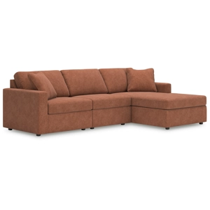 Modmax 3-Piece Sectional with Chaise - Spice