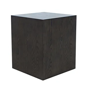 Laurel Creek Modern Contemporary Square Block Pedestal End Table