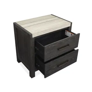 Plum Creek - Black Drawer Nightstand