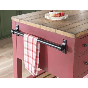 Vintage Market Kitchen Island 6 Drw W/Casters