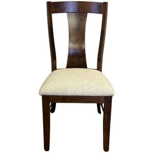 Siena Side Chair w/Fabric Seat - Rustic Cherry