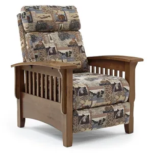 Tuscan Fabric High Leg Recliner