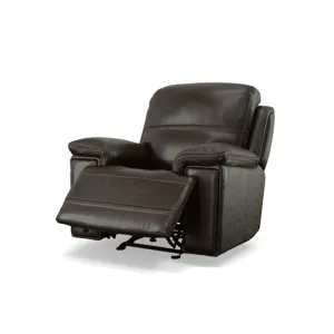 Fenwick Leather Power Gliding Recliner w/Power Headrest