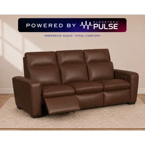 Sense Power Reclining Immersive Audio Sofa with Power Headrest, & Lumbar
