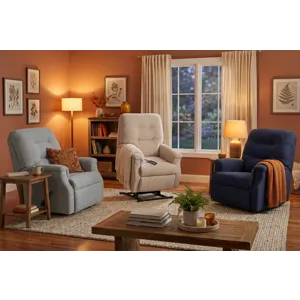 Barbara Jean 230 Petite Manual Rocker Recliner - Eucalyptus