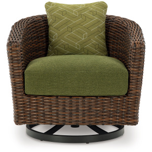 Horizon Hall Outdoor Swivel Lounge Chair with Cushion