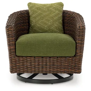 Horizon Hall Outdoor Swivel Lounge Chair with Cushion