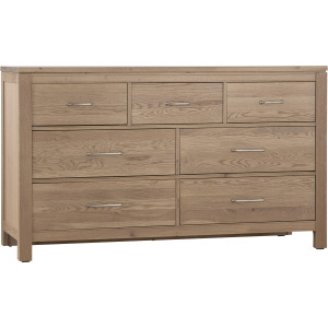 Tide & Timber 7 Drawer Dresser - Clear Oak