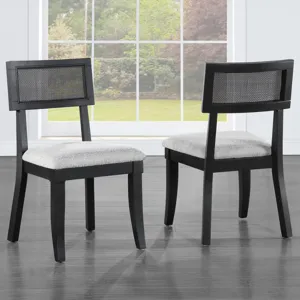 Colvin Black Cane Side Chair