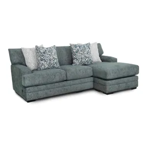 Emerald Sofa w/Reversible Chaise - Matcha Teal