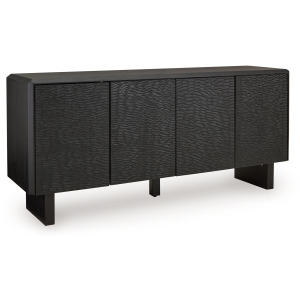 Farrelmore Carved Accent Cabinet - Black