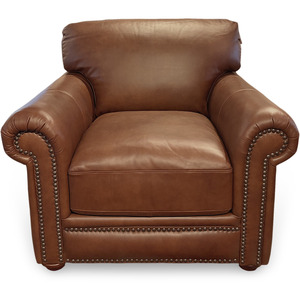 London Walnut Leather Chair