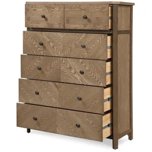 Sun Haven 6-Drawer Chest - Walnut and Oak Finish