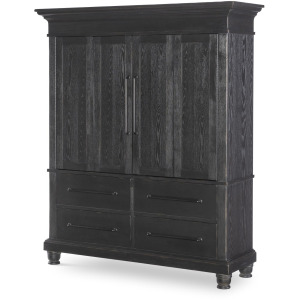 Vintage Market Armoire w/ Drawers - Kettle Black