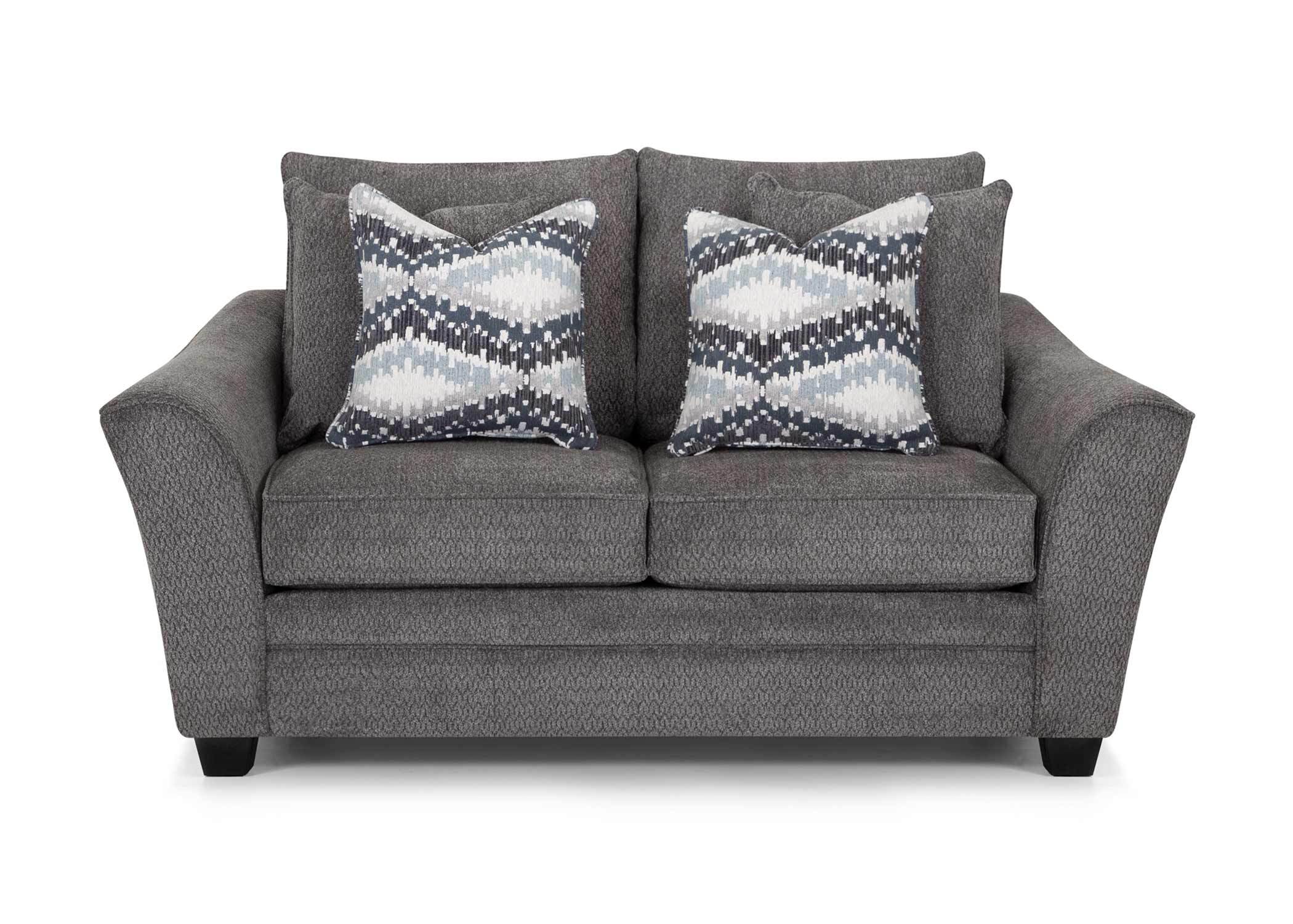 Eastbrook Loveseat - Shasta Charcoal 91020-3043-05 by Franklin