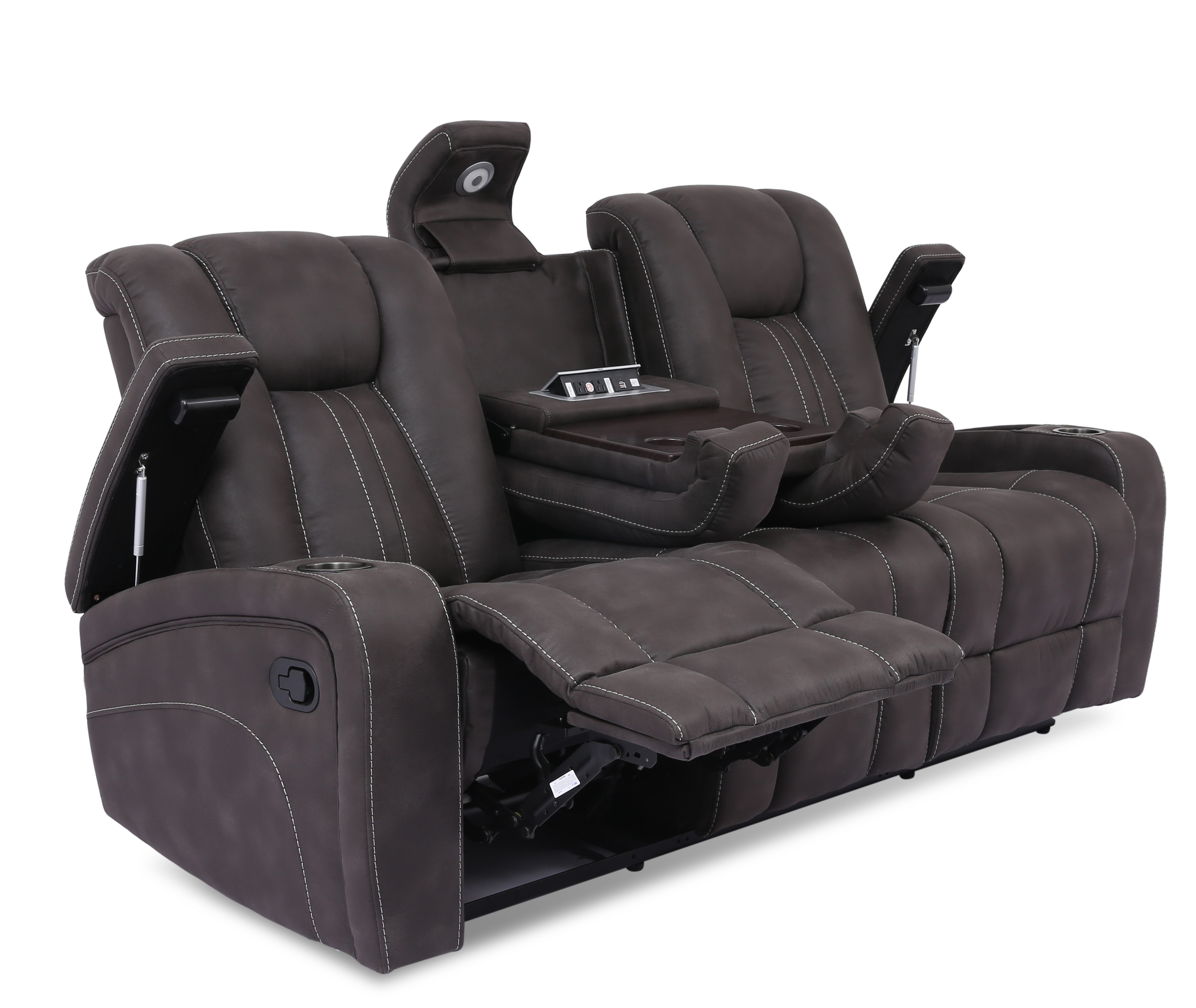 Reclining Sofa - Granite - Thumbnail 2