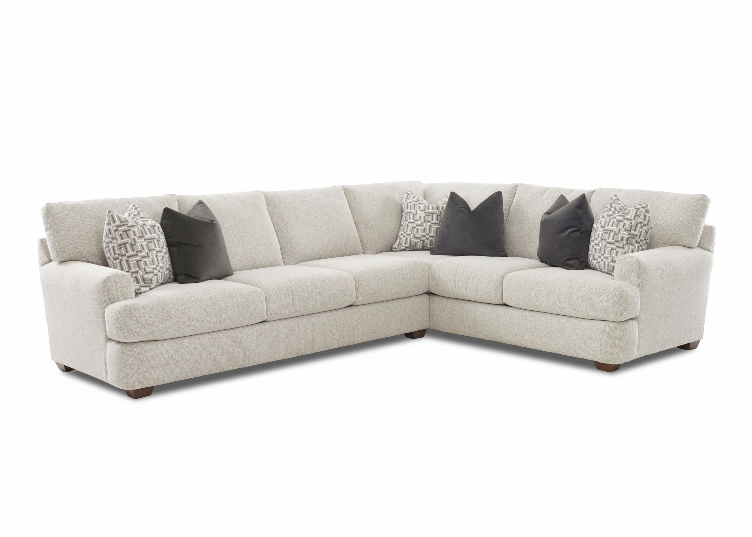Haynes 2 PC Sectional K18400LS+RCRNS by Klaussner at Old Brick Furniture & Mattress Co.