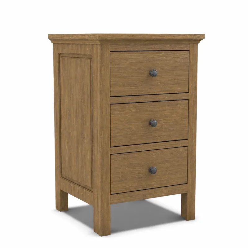 Heritage 3 Drawer Nightstand - Mineral