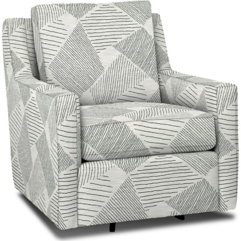 Craftmaster Essentials Shaped Arms Swivel Chair - Thumbnail 4