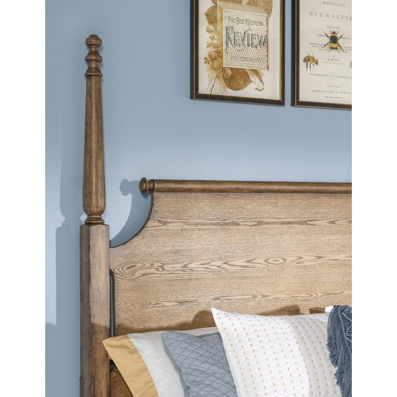 Vintage Market Complete High/Low Poster Bed - King