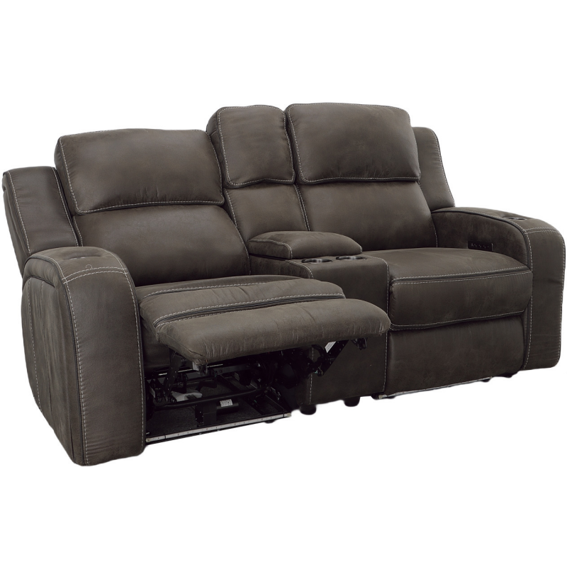 3 PC Power Reclining Loveseat w/Console - Thumbnail 4