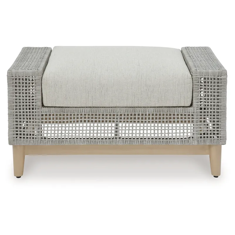 Seton Creek Outdoor Ottoman with Cushion