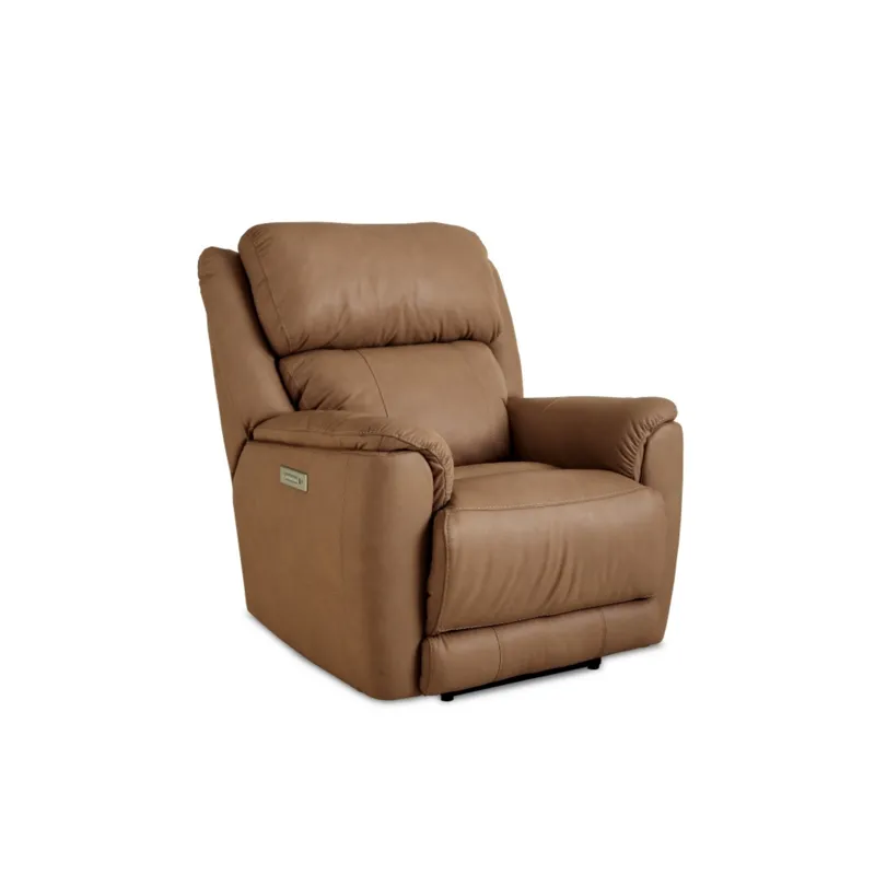 Tuscany 212 Zero Gravity Power Leather Recliner - Butternut