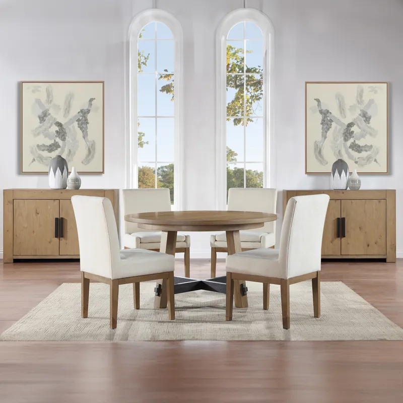 Aubrey Brown Arm Chair