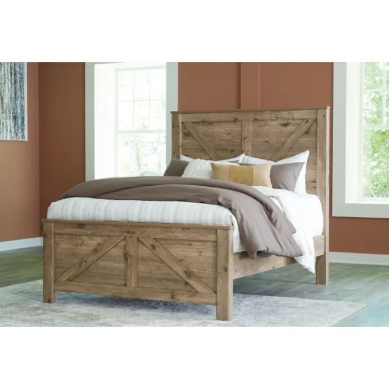 Shurlee Queen Crossbuck Panel Bed