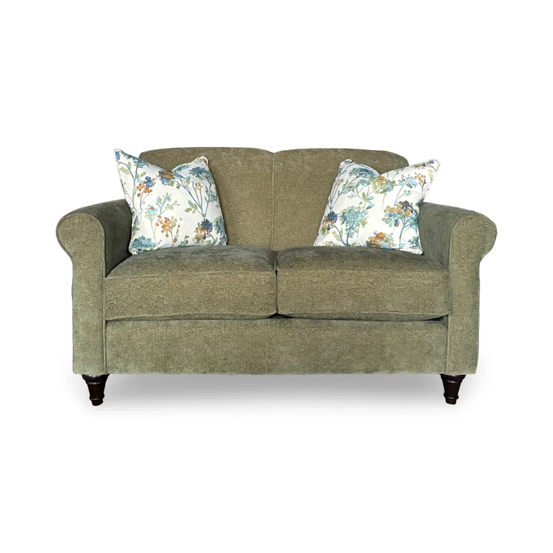 Poplin Olive Upholstered Loveseat