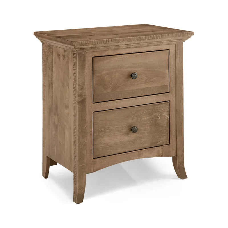 Provence Maple 2 Drawer Nightstand - Sandstone