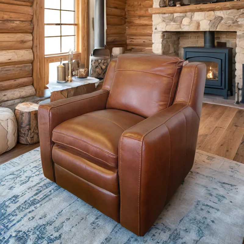 Berlin Chestnut Leather Chair
