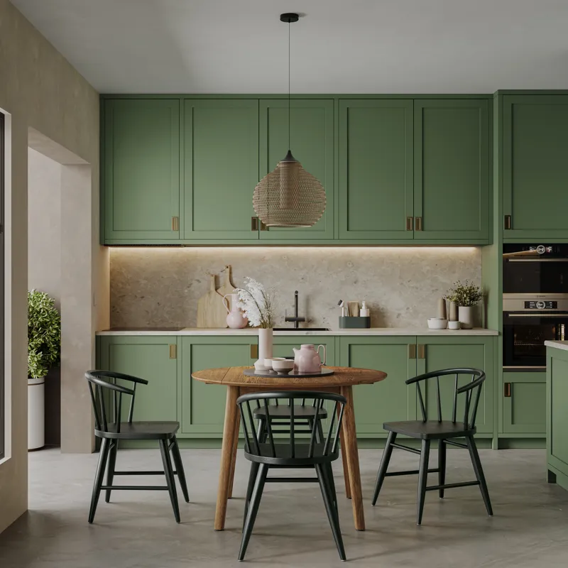 Percy 42" Contemporary Round Drop-Leaf Dining Table