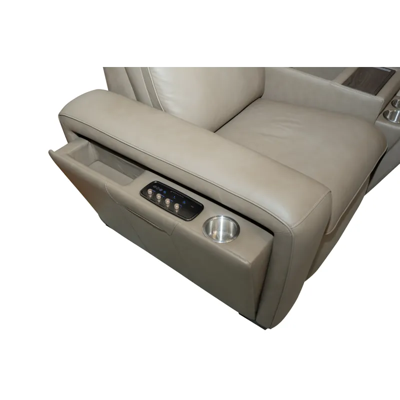 Sense Power Reclining Immersive Audio Loveseat with Console, Power Headrest, & Lumbar