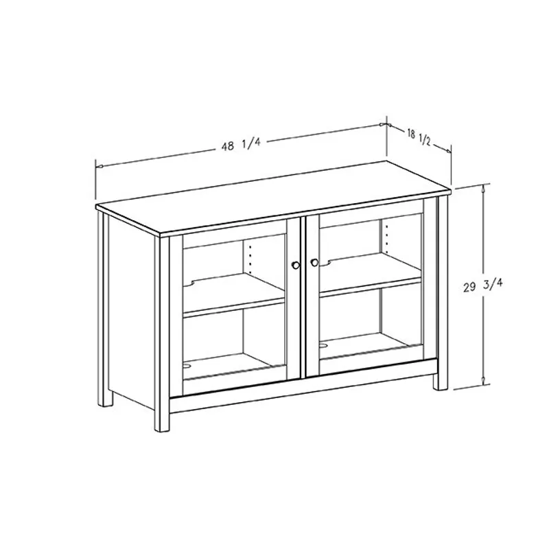 Oak 48" TV Stand - Espresso
