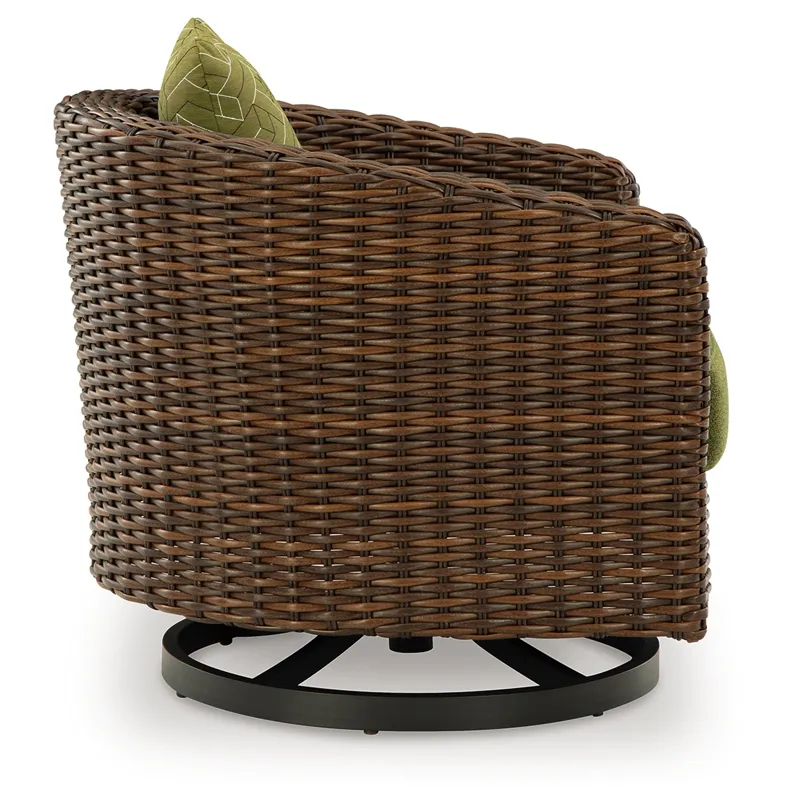 Horizon Hall Outdoor Swivel Lounge Chair with Cushion