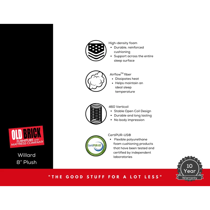 Willard 8" Mattress 