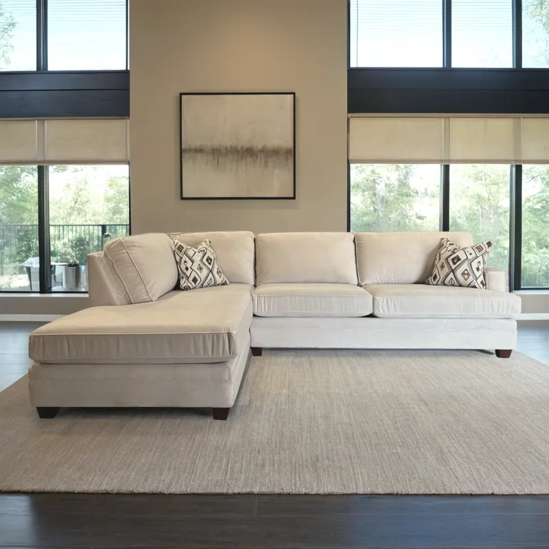 Hot Pearl 2 Piece Sectional w/ LAF Chaise