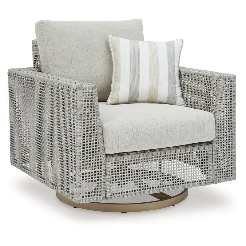Seton Creek Outdoor Swivel Lounge with Cushion