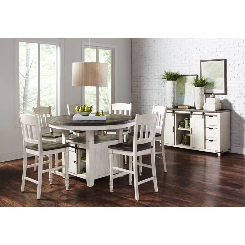 Madison County Round High/Low Dining Table