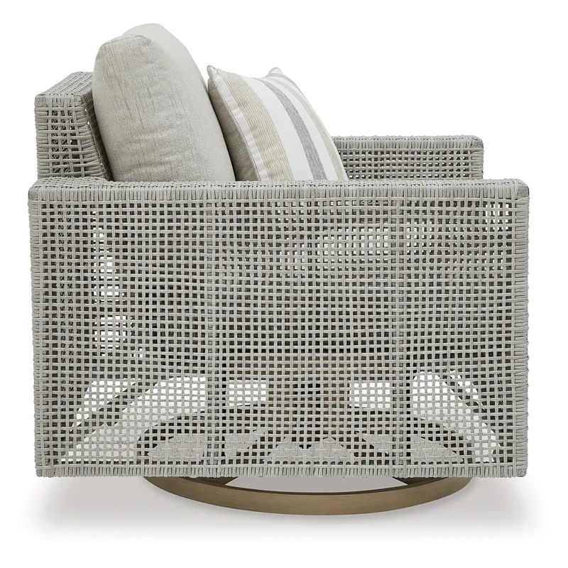 Seton Creek Outdoor Swivel Lounge with Cushion