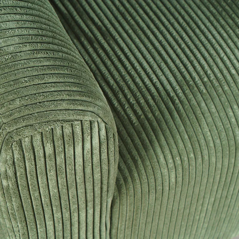 Biggs Modern Corduroy Upholstered Curved Barrel Swivel Accent Chair