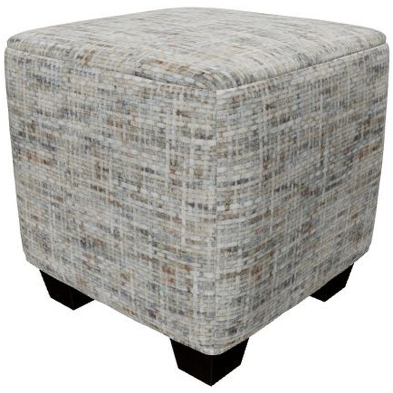 Pixelate Upholstered Cube Ottoman