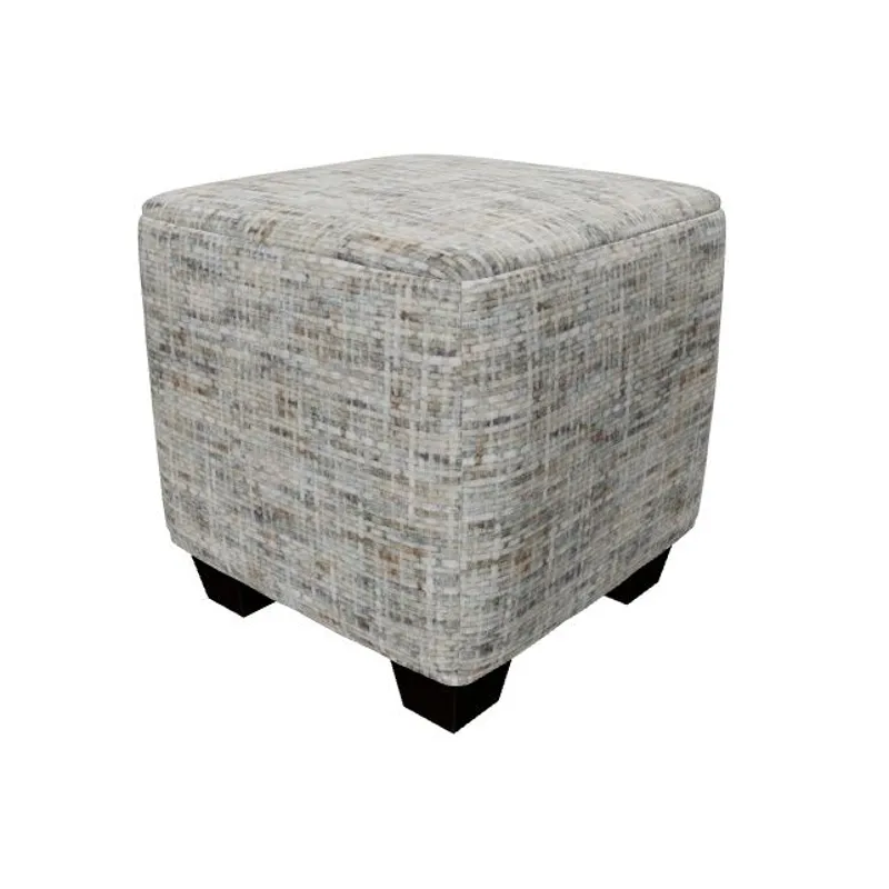 Pixelate Upholstered Cube Ottoman