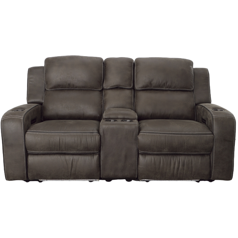 3 PC Power Reclining Loveseat w/Console - Thumbnail 2