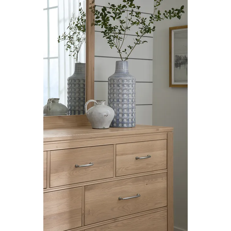 Tide & Timber-Clear Oak Dresser 7 Drawer