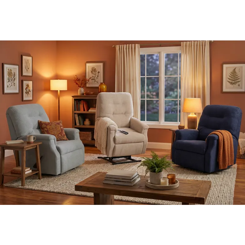 Barbara Jean 230 Petite Manual Rocker Recliner - Navy